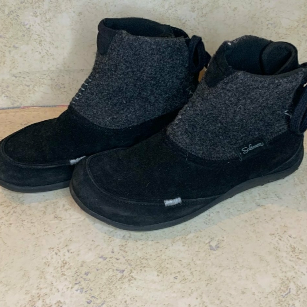 Salomon Ivy felt Suede Felt split ankle booties